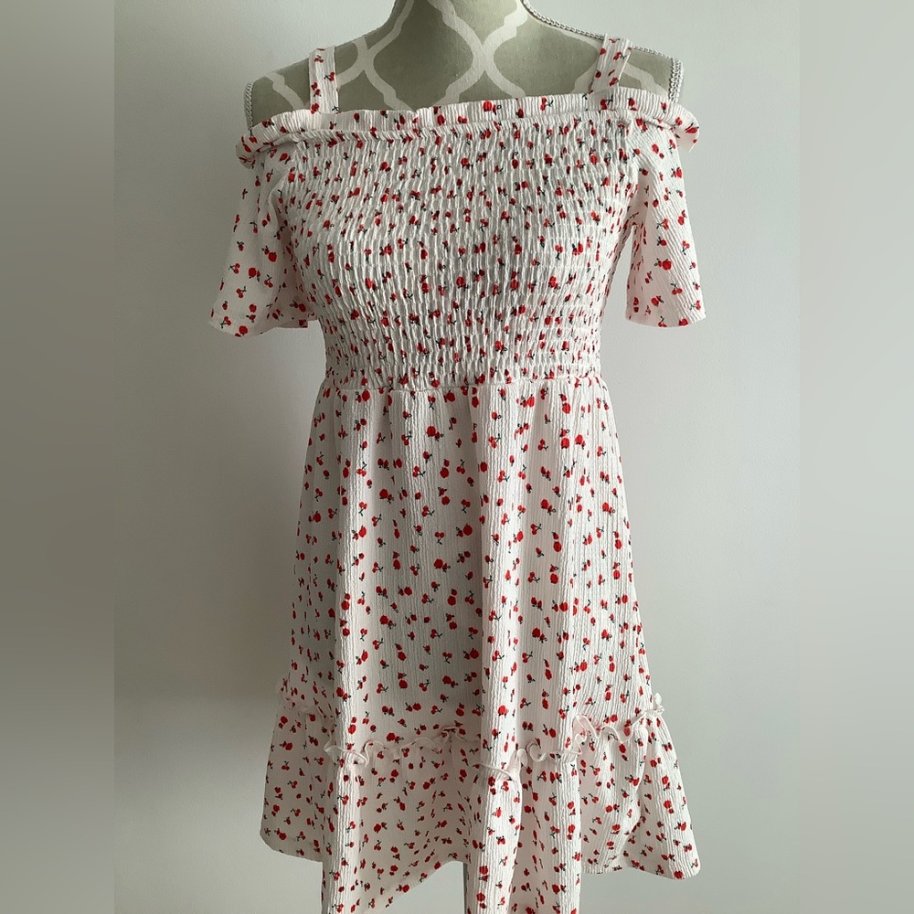 NWT Zara Girls Cherry Print Dress